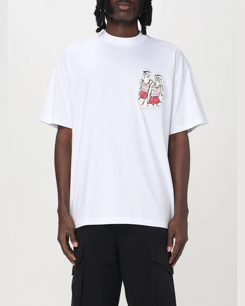 MSGM T-shirt herren Weiß