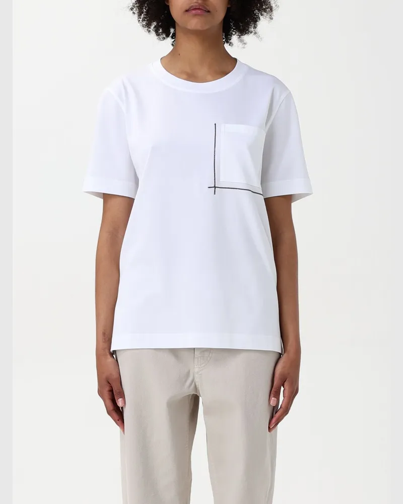 Brunello Cucinelli T-shirt damen Weiß