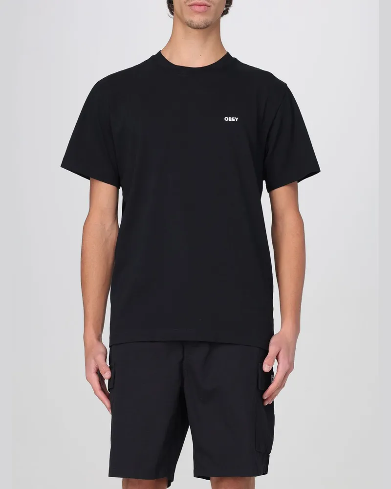 Obey T-shirt herren Schwarz