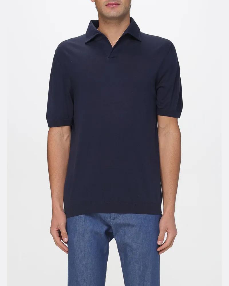 LARDINI Polo herren Grau