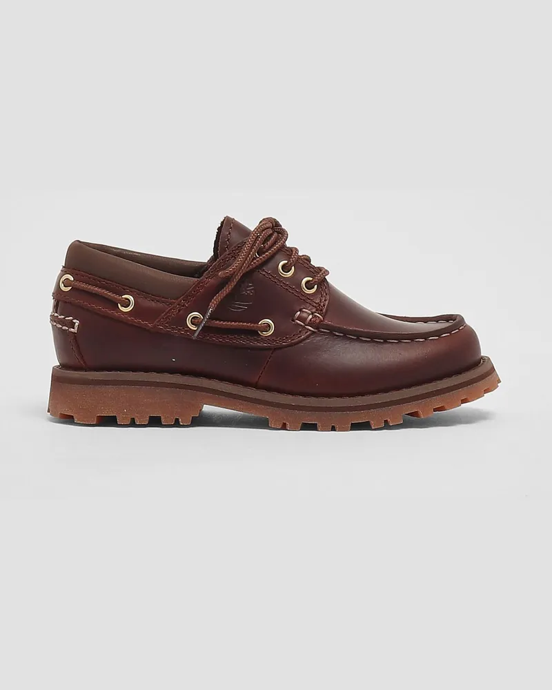 Timberland Authentic Boat 3 Eye Classic Bootsschuhe aus Leder Braun