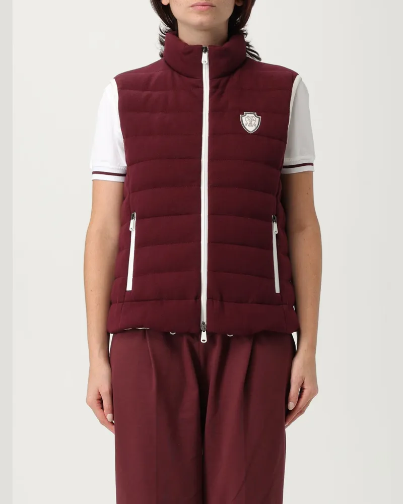 Brunello Cucinelli Weste damen Burgunderrot