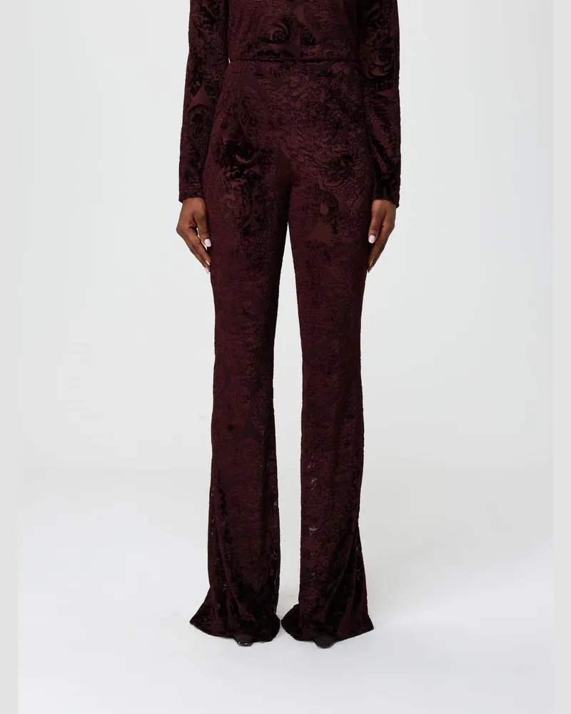 Etro Hose damen Burgunderrot