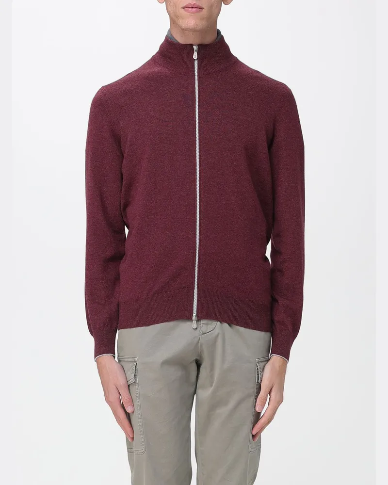 Brunello Cucinelli Strickjacke herren Rot