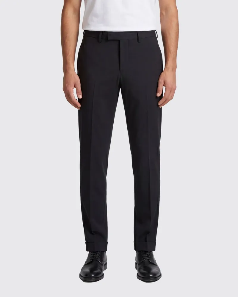 PT TORINO Slim Fit Anzughose aus Stretch-Schurwolle Schwarz
