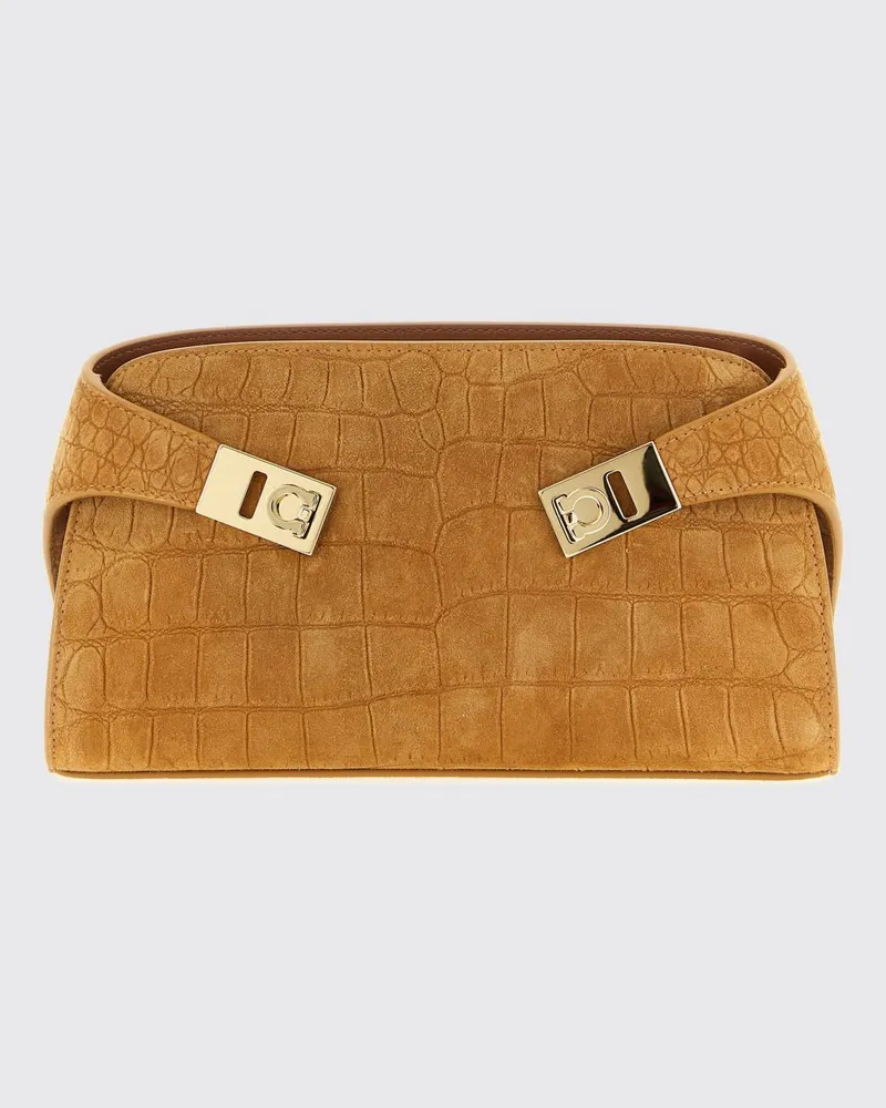 Ferragamo Clutch damen Natural