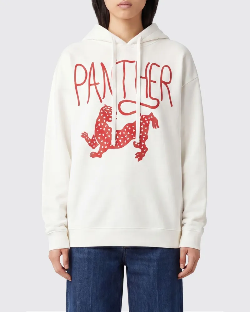 Valentino Garavani Kapuzenpullover Panther Weiß