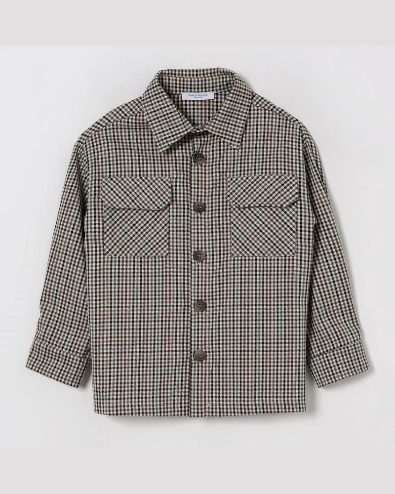 Paolo Pecora Milano Hemd kinder Camel