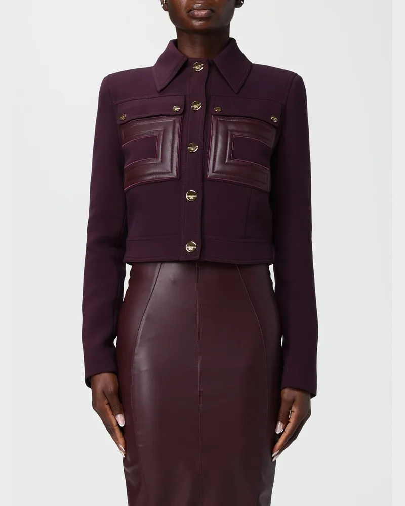 Elisabetta Franchi Blazer damen Weinrot