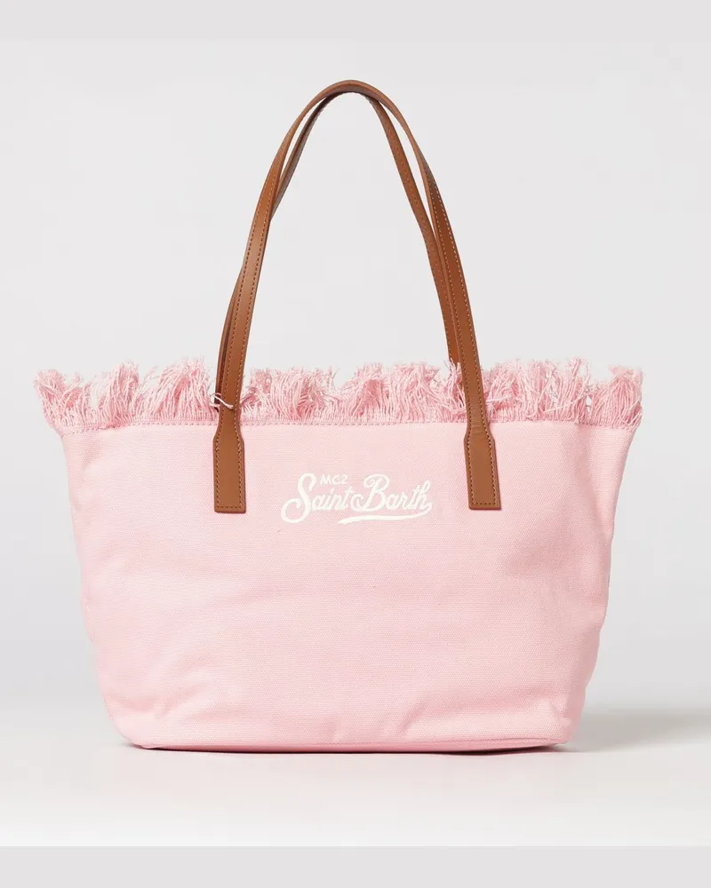MC2 Saint Barth Baumwolltasche mit gesticktem Logo Pink