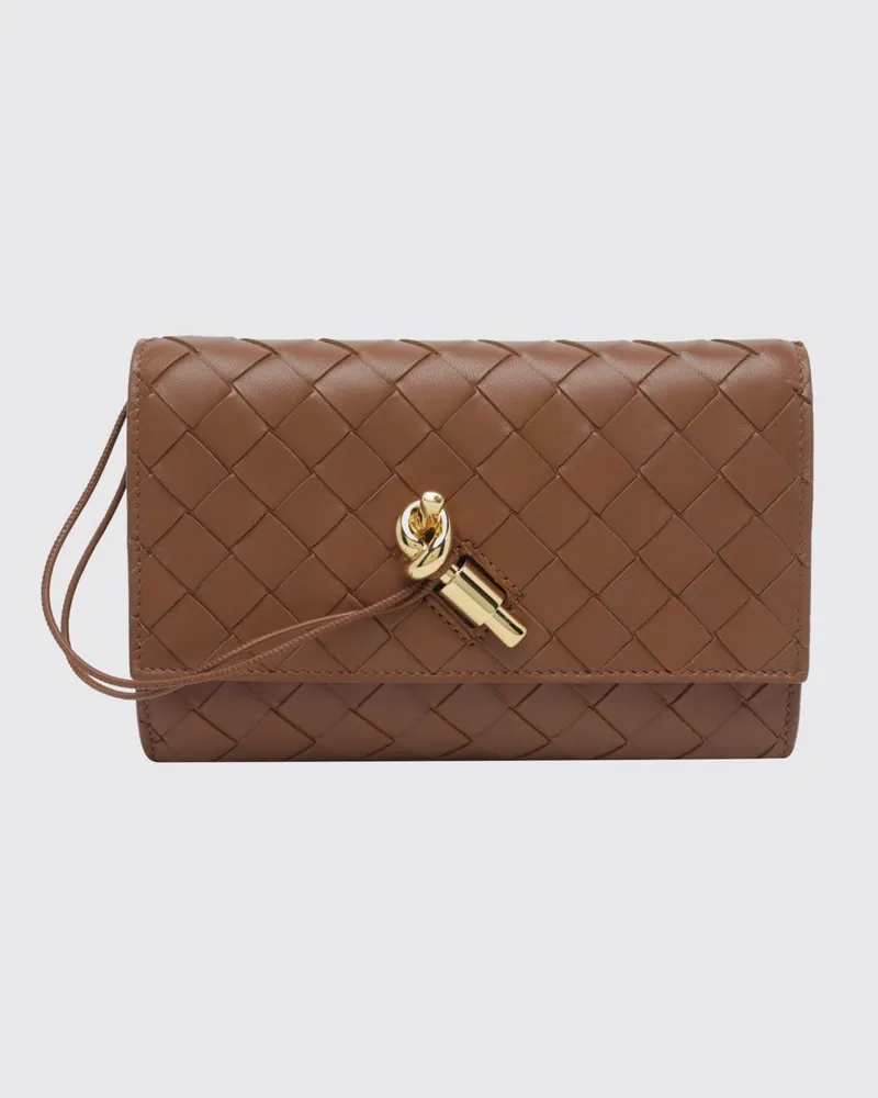 Bottega Veneta Andiamo Mini-Handtasche aus Intrecciato-Nappaleder Burnt