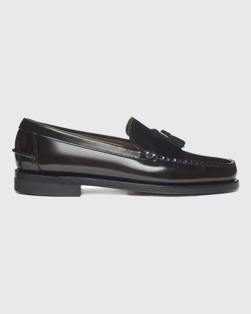 Sebago Flache schuhe damen Burgunderrot
