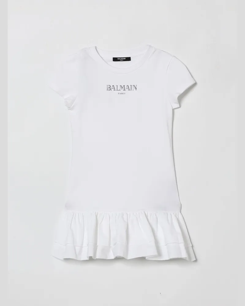 Balmain Kleid kinder Weiß