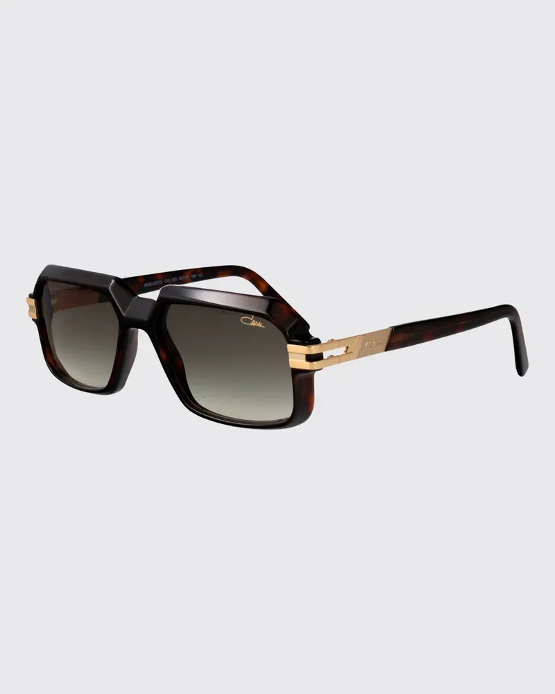 CAZAL Rechteckige Aviator-Sonnenbrille von aus Acetat mit dunklen Gläsern Braun