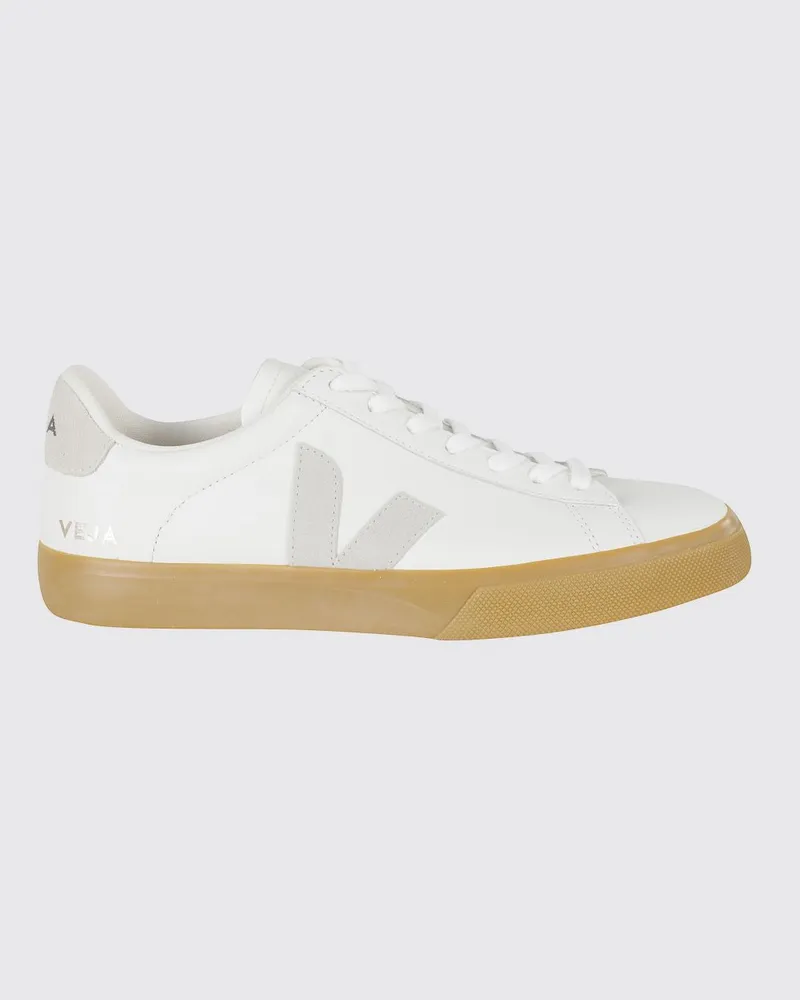VEJA Campo O.T. Leder-Sneaker mit kontrastierendem Logo Weiß