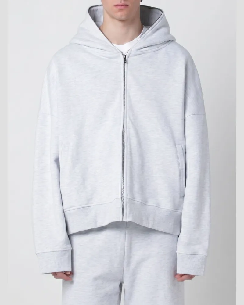 Entire Studios Baumwoll-Kapuzenpullover Grau