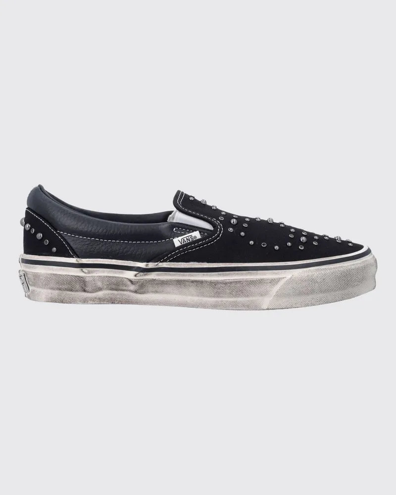 Vans LX Classic Slip-On 98 Karierte Canvas-Sneakers Schwarz