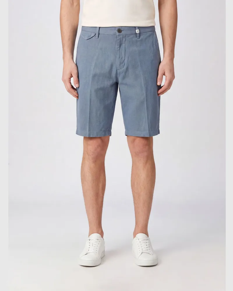 MYTHS Chino-Shorts aus Baumwolle Blau