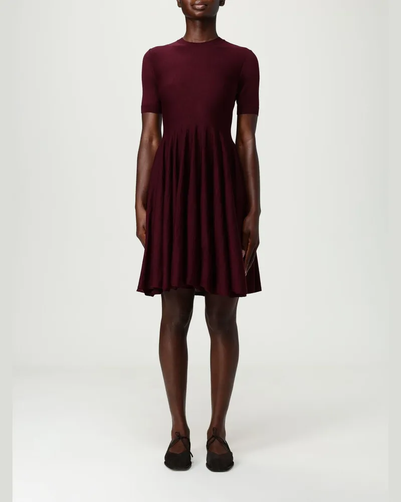 Alaïa Kleider damen Burgunderrot