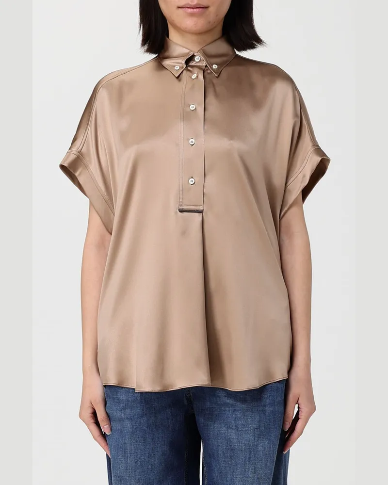 Brunello Cucinelli Hemdbluse damen Bronze