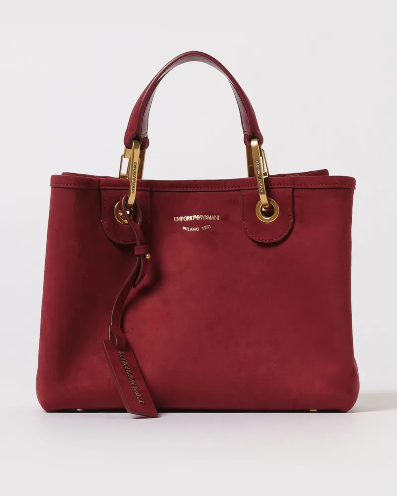 Emporio Armani Schultertasche damen Burgunderrot