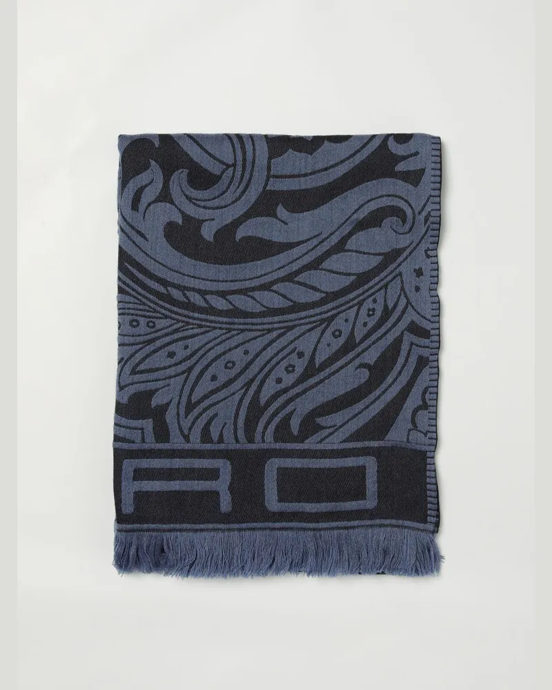 Etro Schal herren Blau