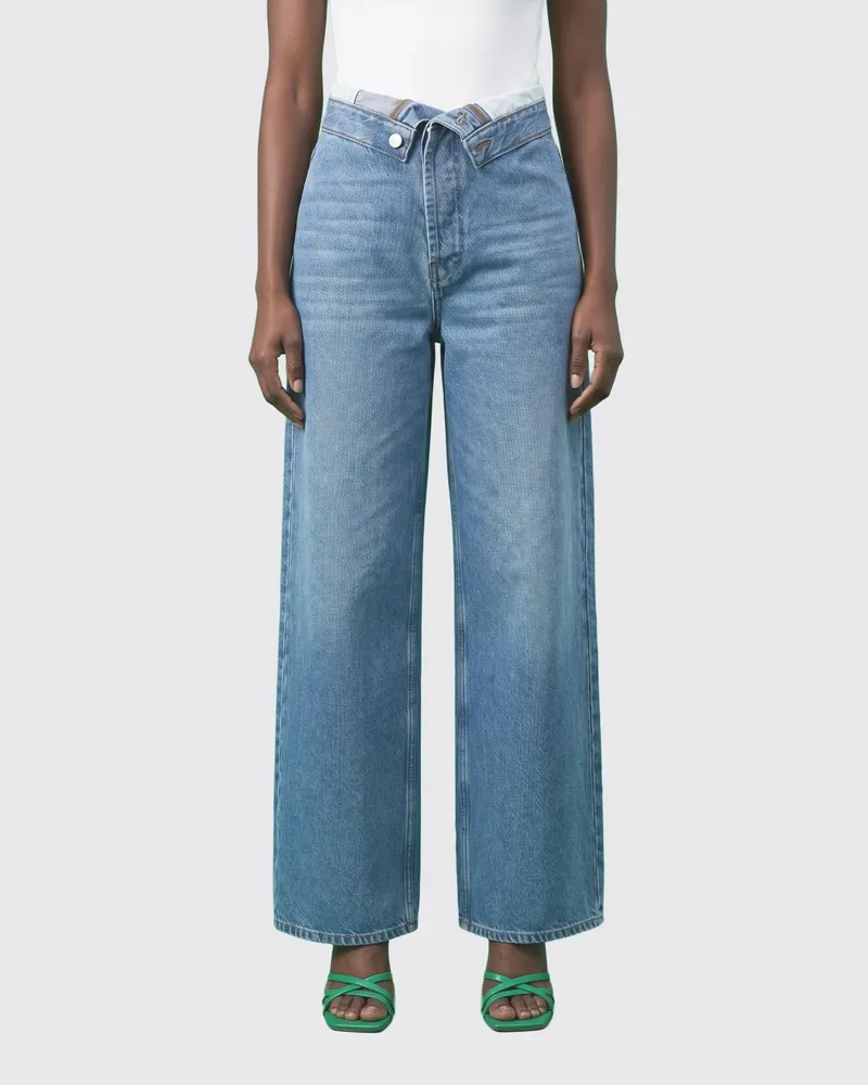 Amish Roll Up Dolly Jeans aus Baumwolldenim Denim