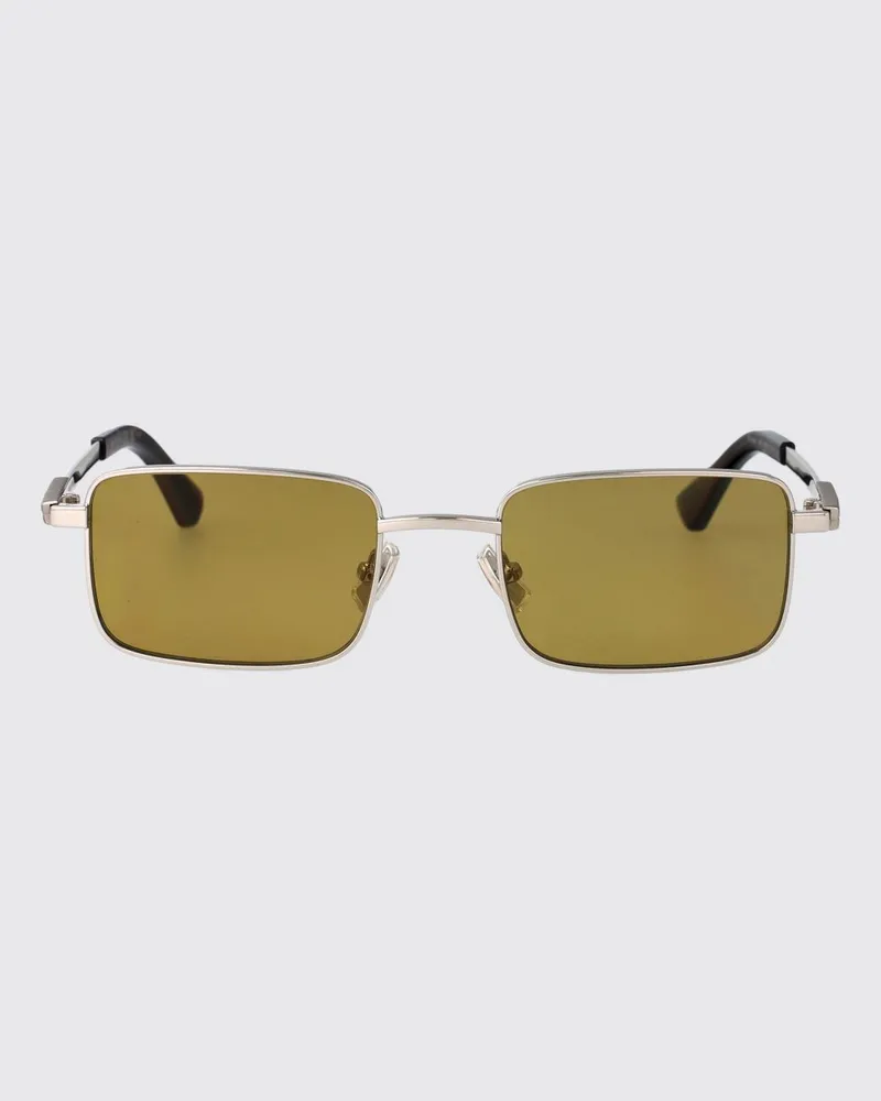 Bottega Veneta BV1469S Sonnenbrille aus Metall und Acetat Silber