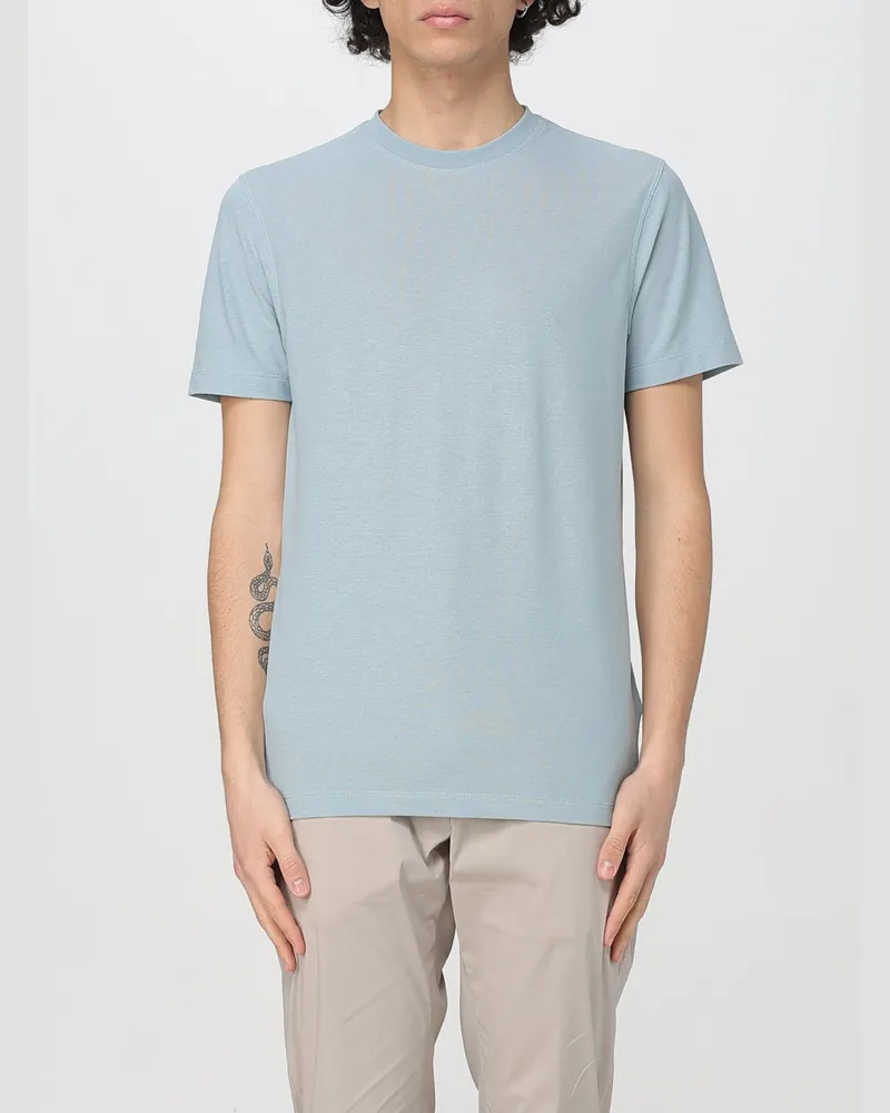 Zanone T-shirt herren Himmelblau