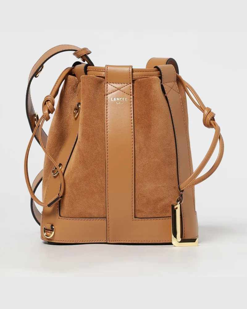Lancel Schultertasche damen Camel