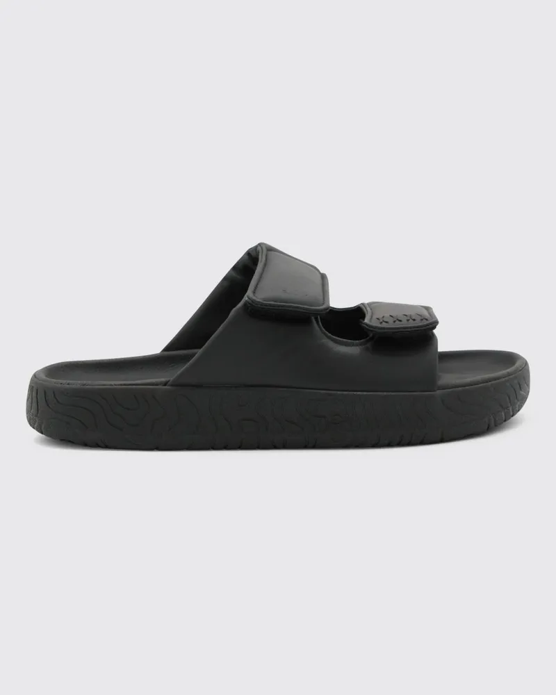 VEJA Etna O.T. Leder-Sandalen Schwarz