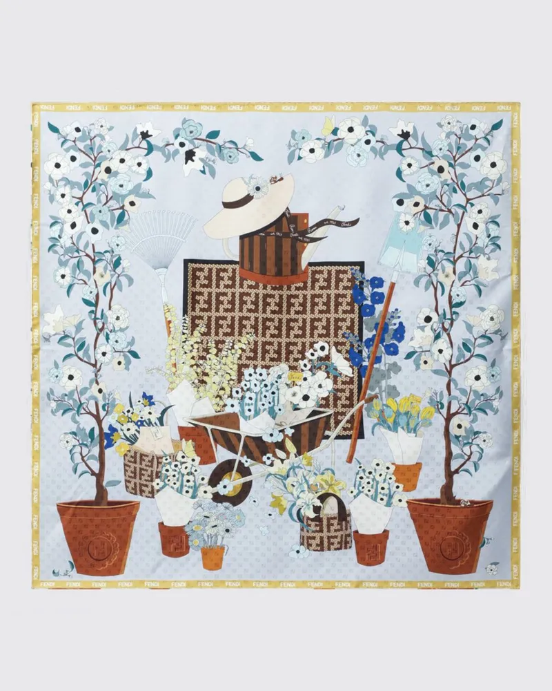 Fendi Schal damen Hellblau