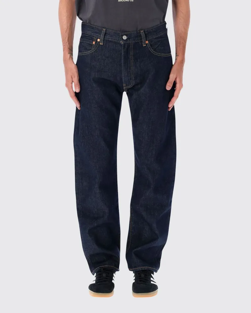 Levi's 555™ Straight Jeans von aus blauem Baumwolldenim mit mittlerer Leibhöhe Blau