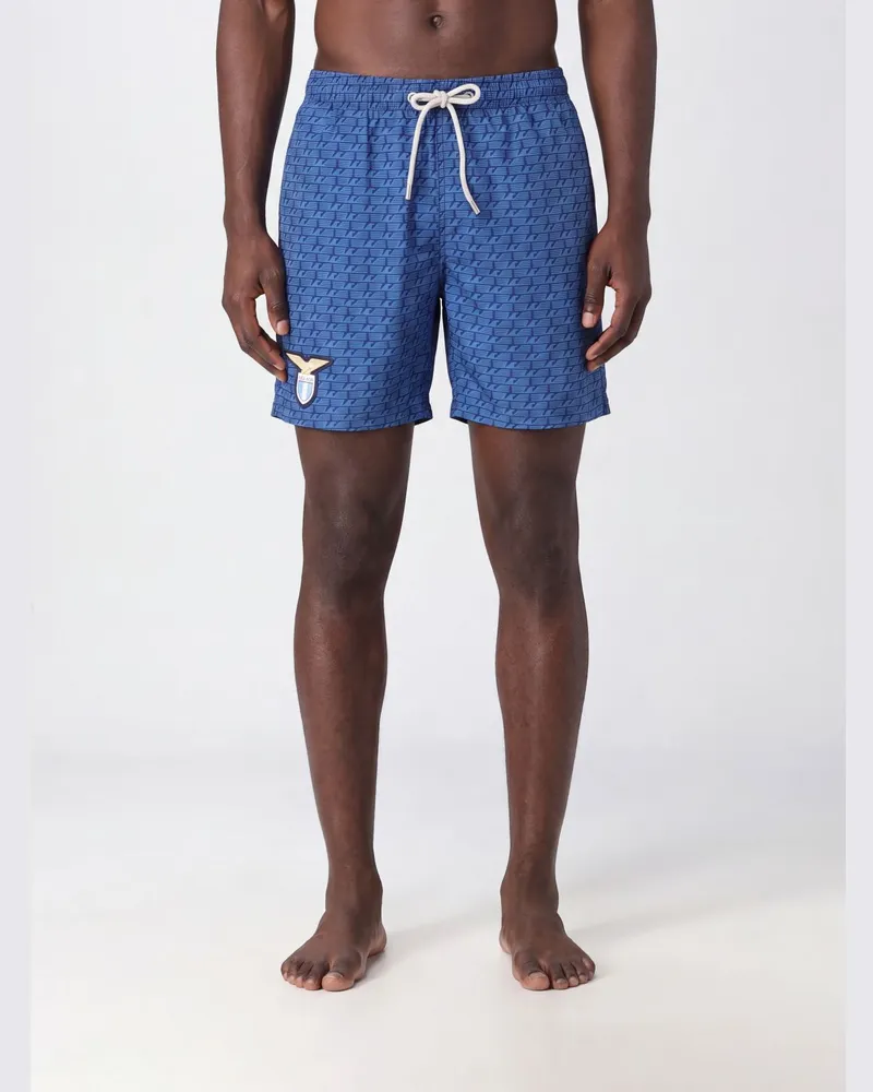 MC2 Saint Barth Badeshorts mit Grafikdruck aus Polyester Cobalt