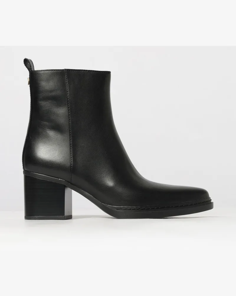 Michael Kors Lex Stiefeletten aus Kalbsleder mit niedrigem Absatz und Reißverschluss Schwarz