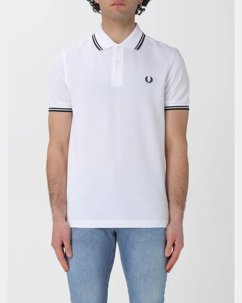 Fred Perry T-shirt herren Bianco