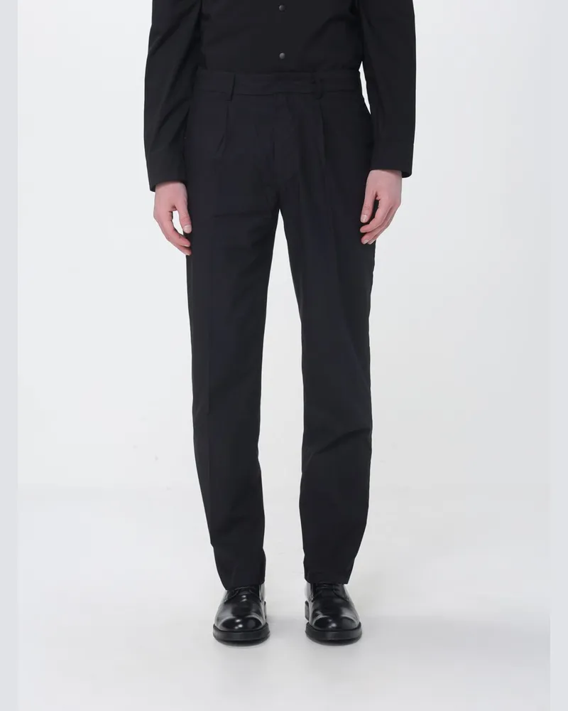 Emporio Armani Slim Fit Baumwollhose Schwarz