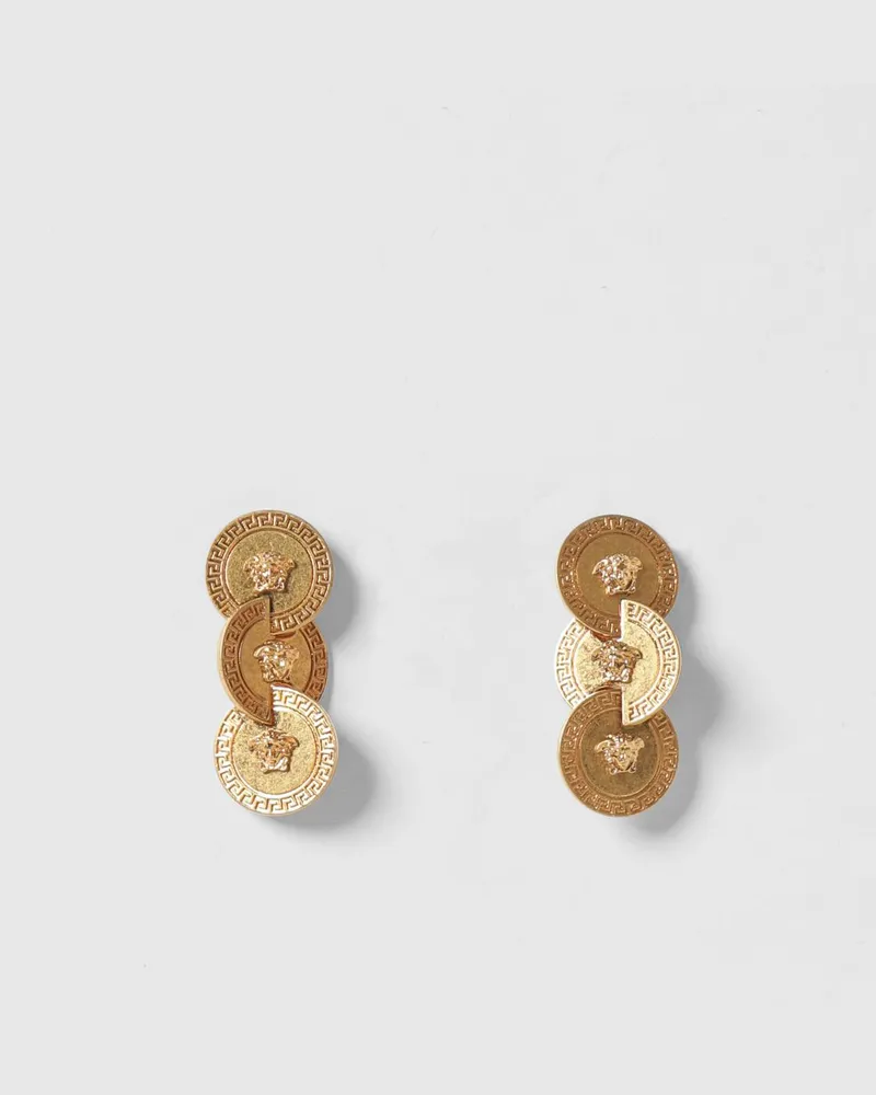 Versace Medusa Hängeohrringe aus goldfarbenem Metall Gold