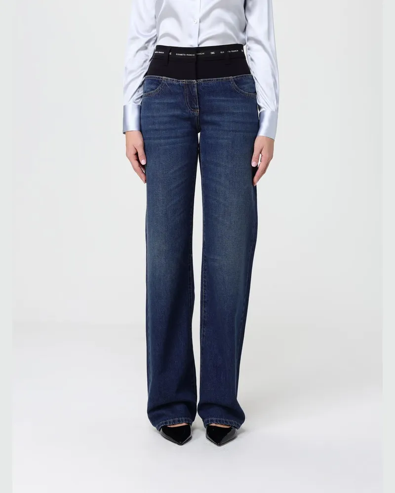 Elisabetta Franchi Hose damen Blau