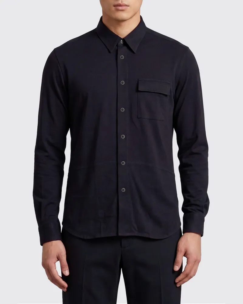 Kiton Baumwollhemd Blau