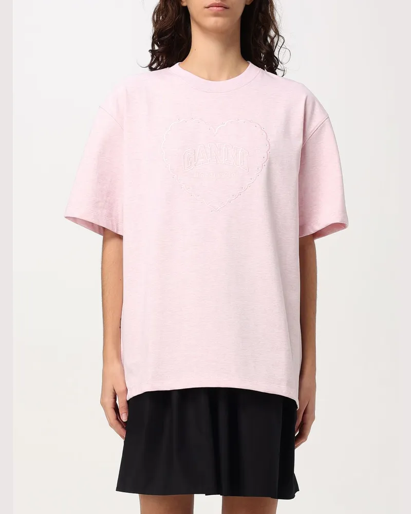 Ganni T-shirt damen Pink