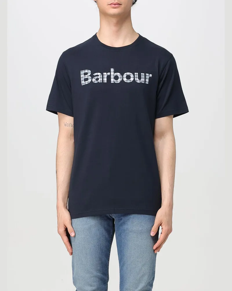 Barbour T-shirt herren Blau