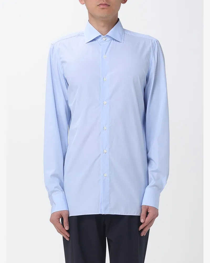 Luigi Borrelli Hemd herren Himmelblau