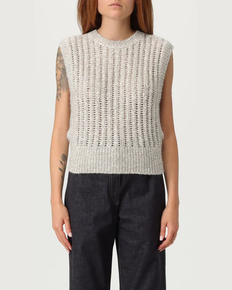 Brunello Cucinelli Top damen Ivory