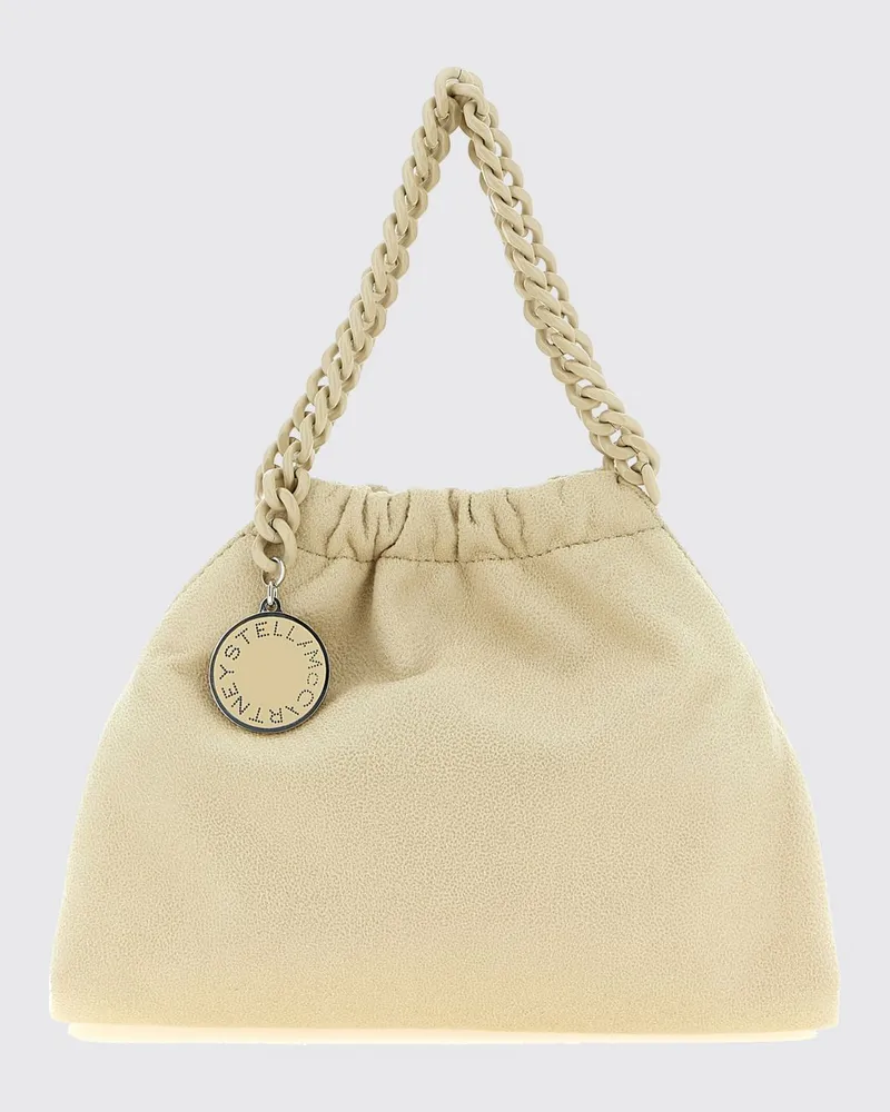 Stella McCartney Falabella Mini-Handtasche aus Wildlederimitat Beige