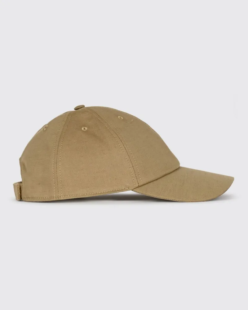 Fendi Baseballkappe aus Baumwolle mit gesticktem FF-Monogramm Camel