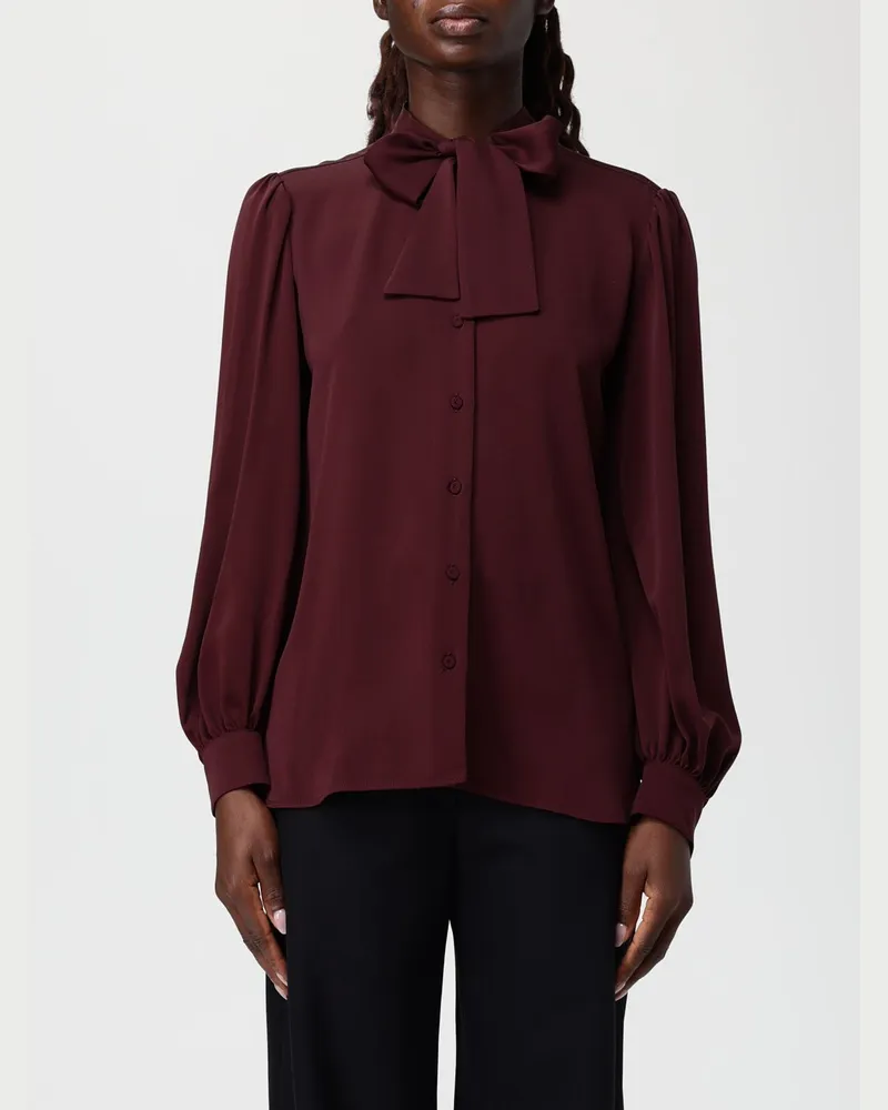 Max Mara Top damen Burgunderrot