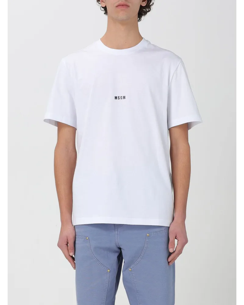 MSGM T-shirt herren Weiß