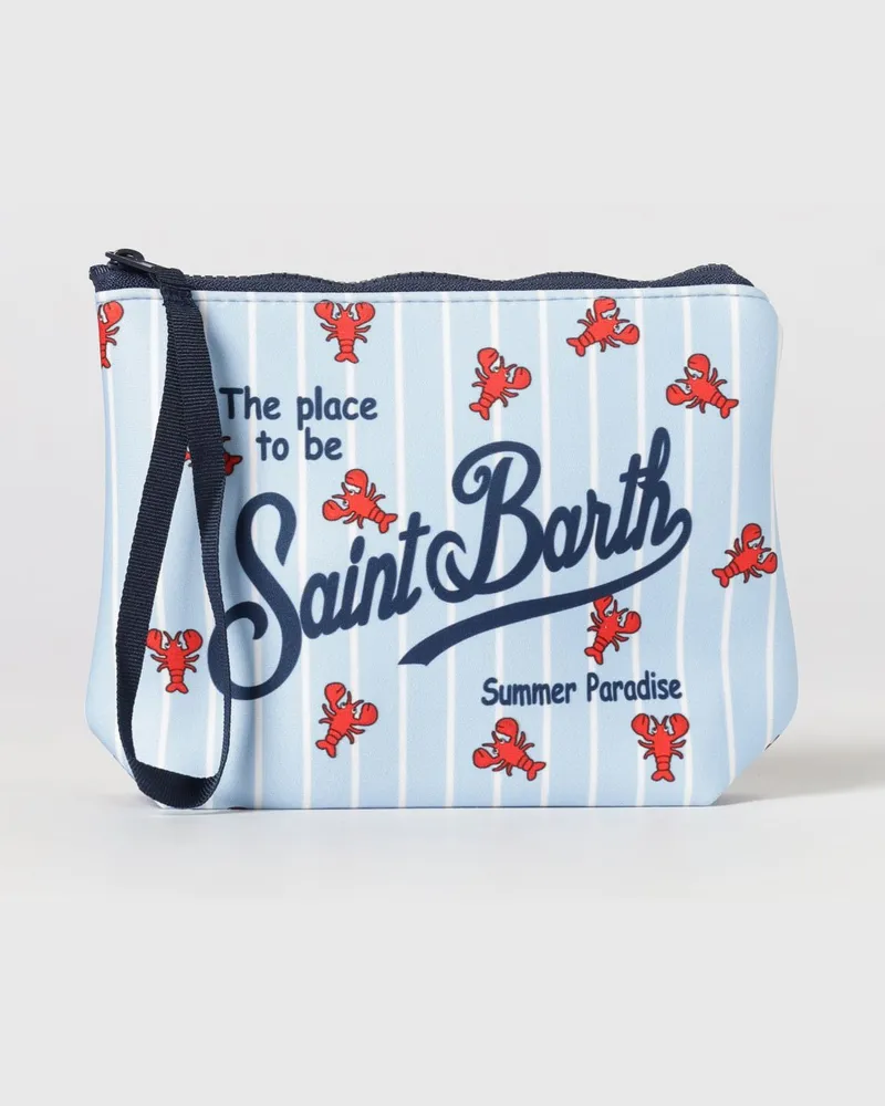 MC2 Saint Barth Aline MC2 Neopren-Pochette mit Saint Barth Logo Hellblau