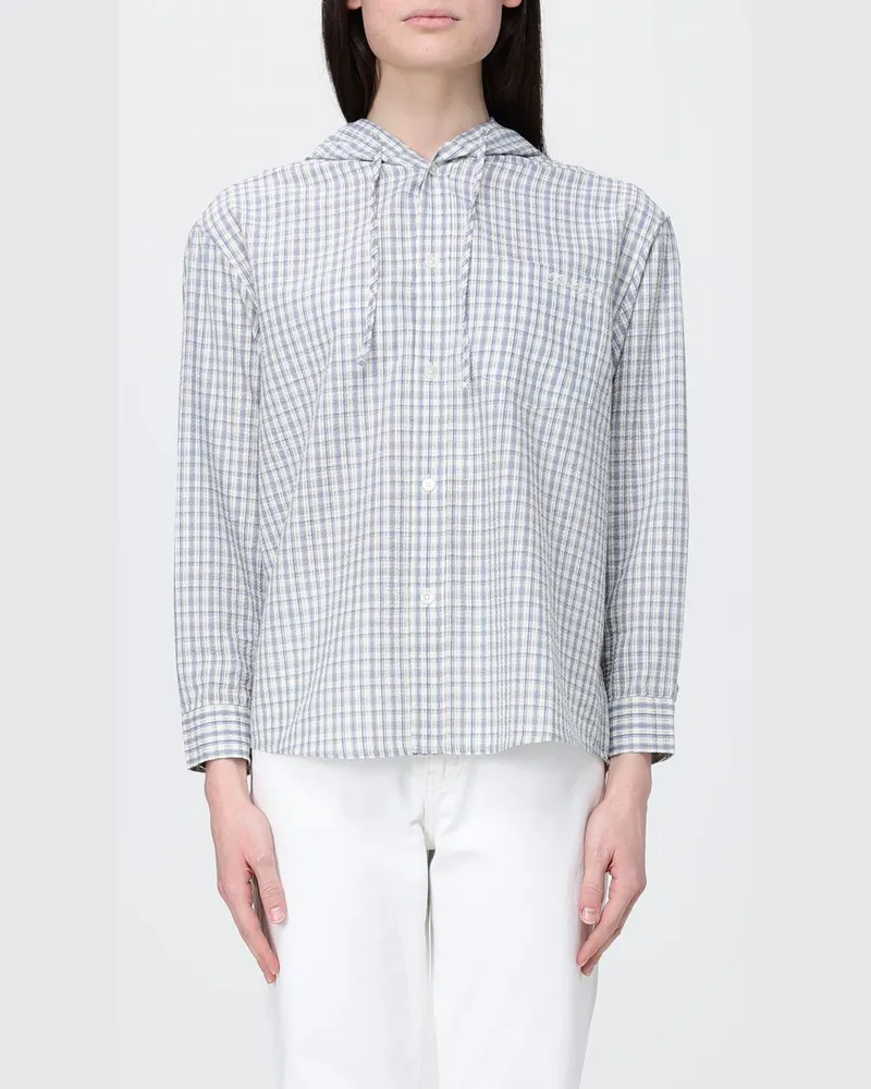 Dunst Hemdbluse damen Blau